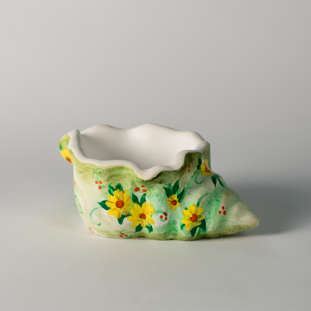 Shell Shaped Gypsum Ornament Box